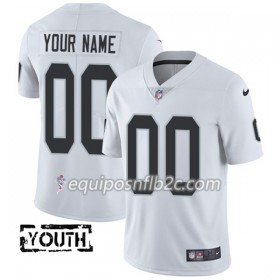 Camiseta Niño NFL Oakland Raiders Personalizar Blanco